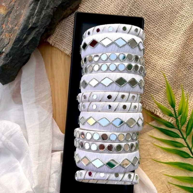 Mirror Work Bangles 🌈