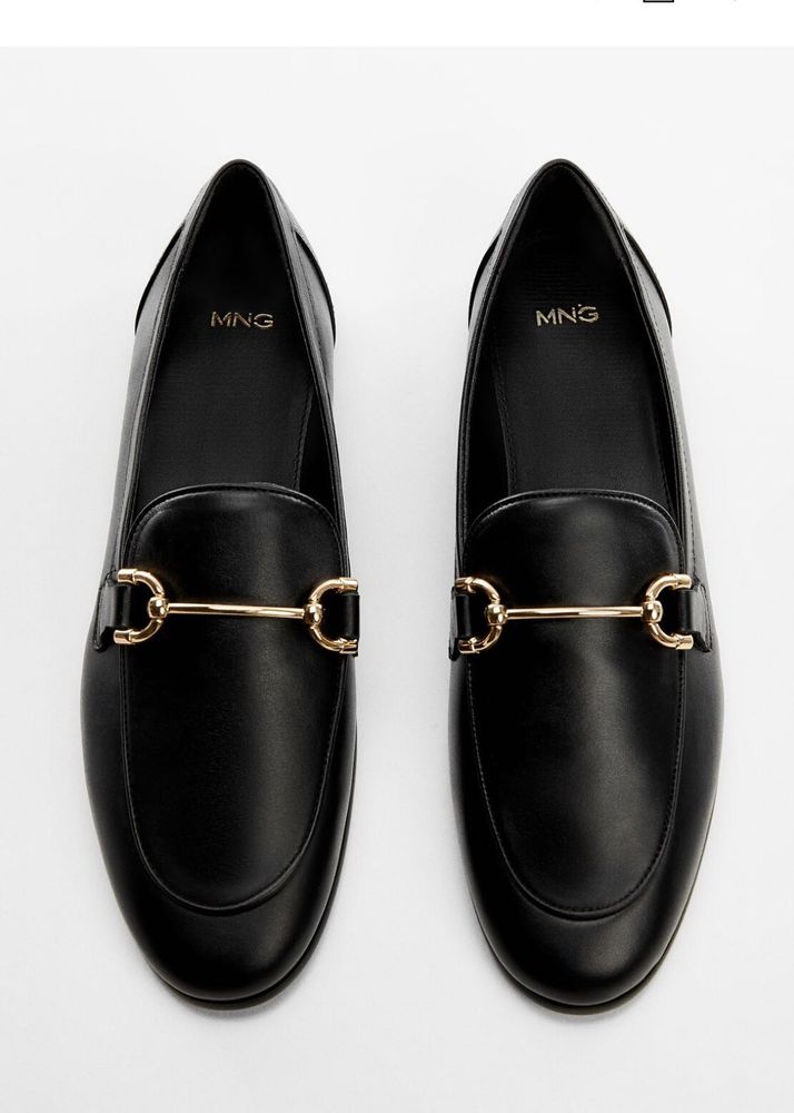 Mango Leather Loafers