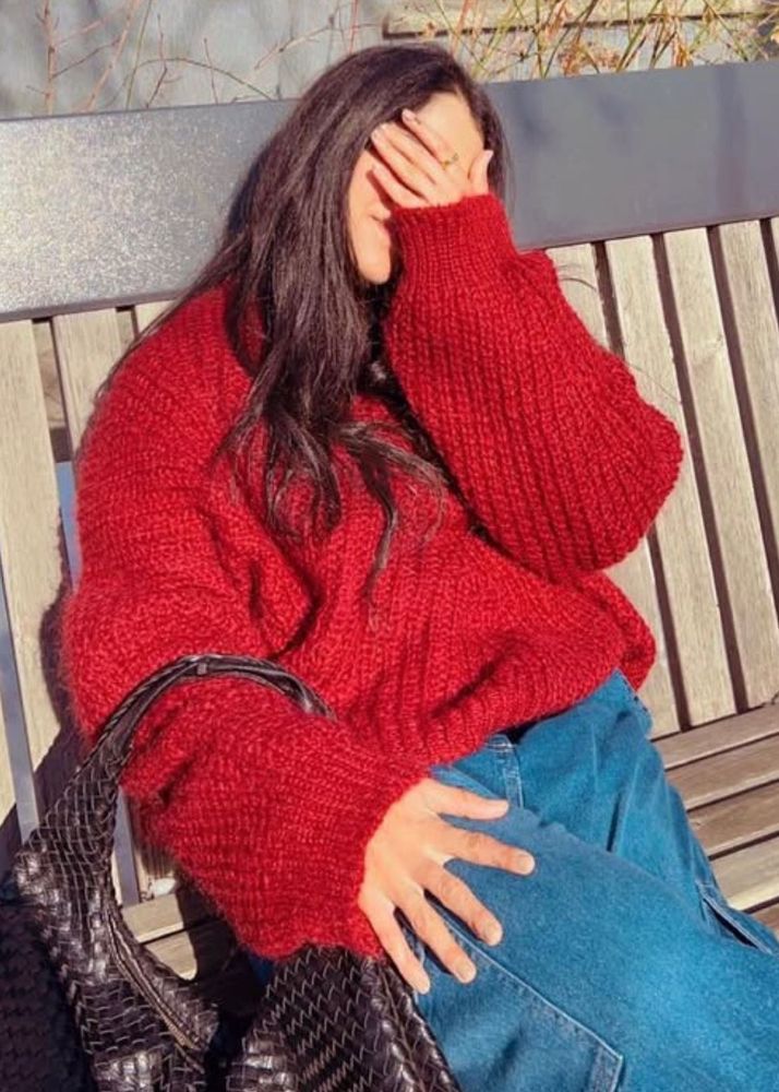 Red Knit Sweater