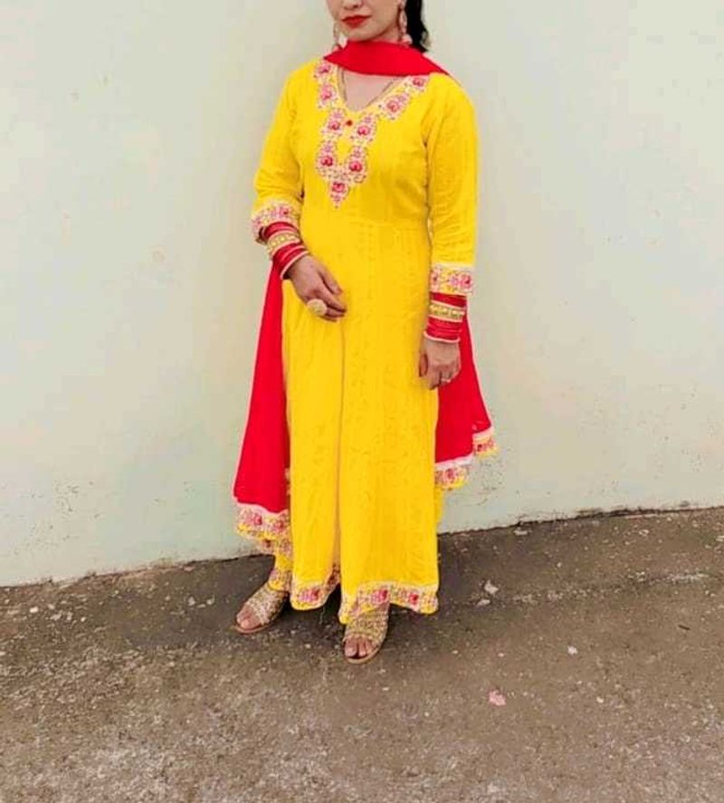 Yellow &amp; Pink  Kurta set