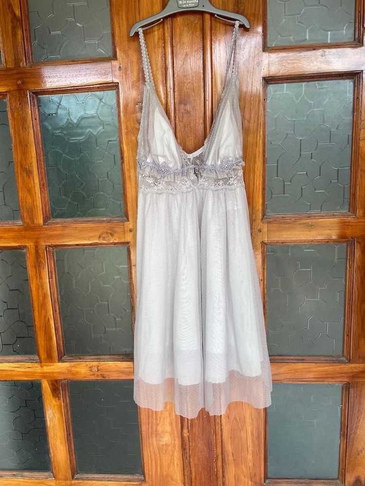 Lace Trim Sleep Dress