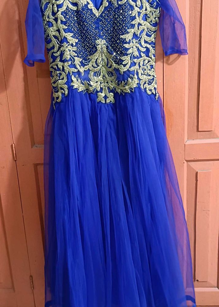 Blue Party Wear Gown