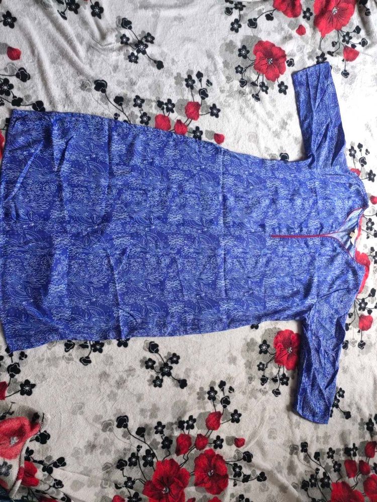 Blue Printed Kurta