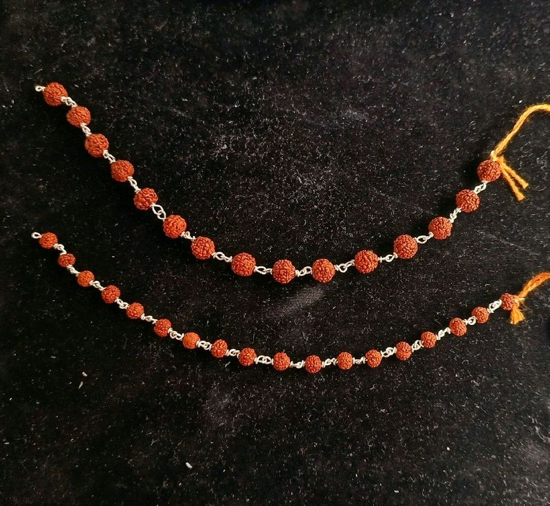 Silver Rudraksh Bracelet 2 Pcs