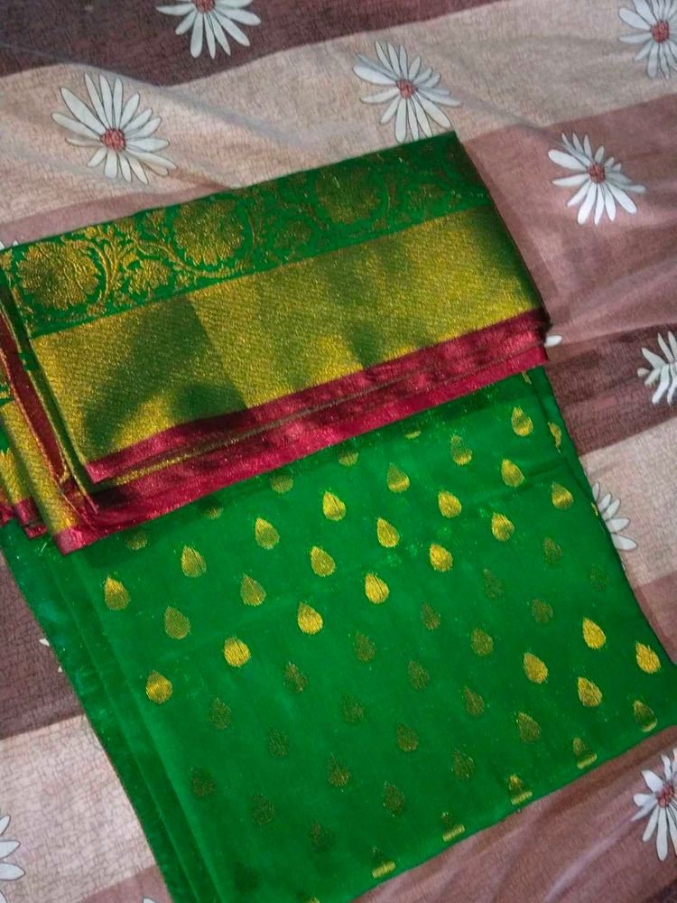 Green Pattu Saree