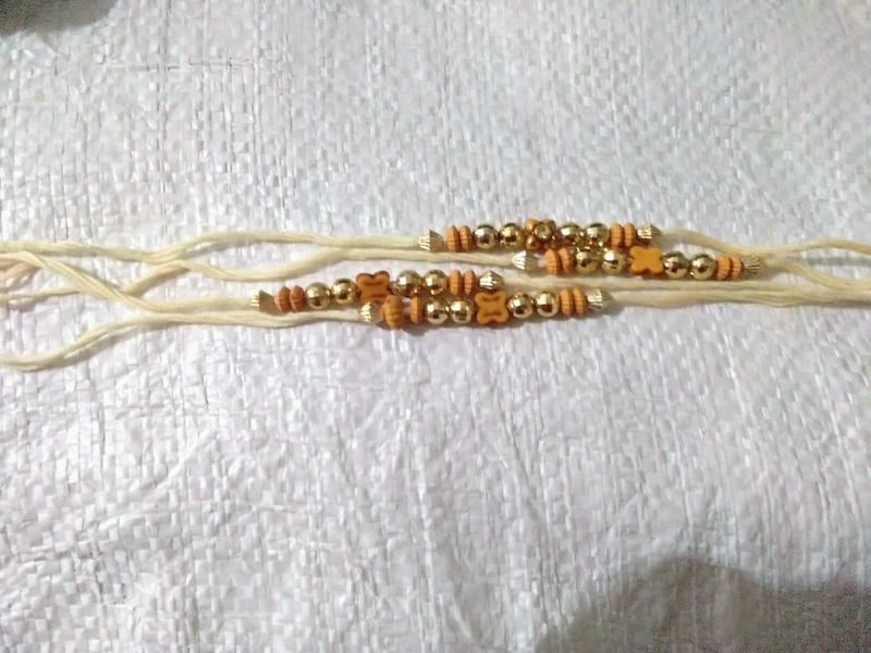 Handmade Beaded Rakhi Bracelet Set