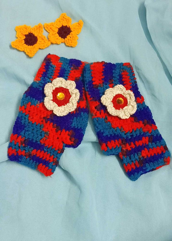 Handmade Crochet Wrist Warmers