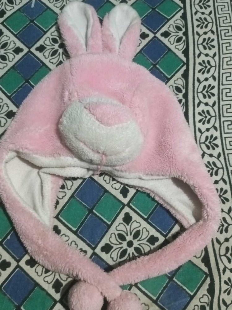 Cute Pink Bunny Hat