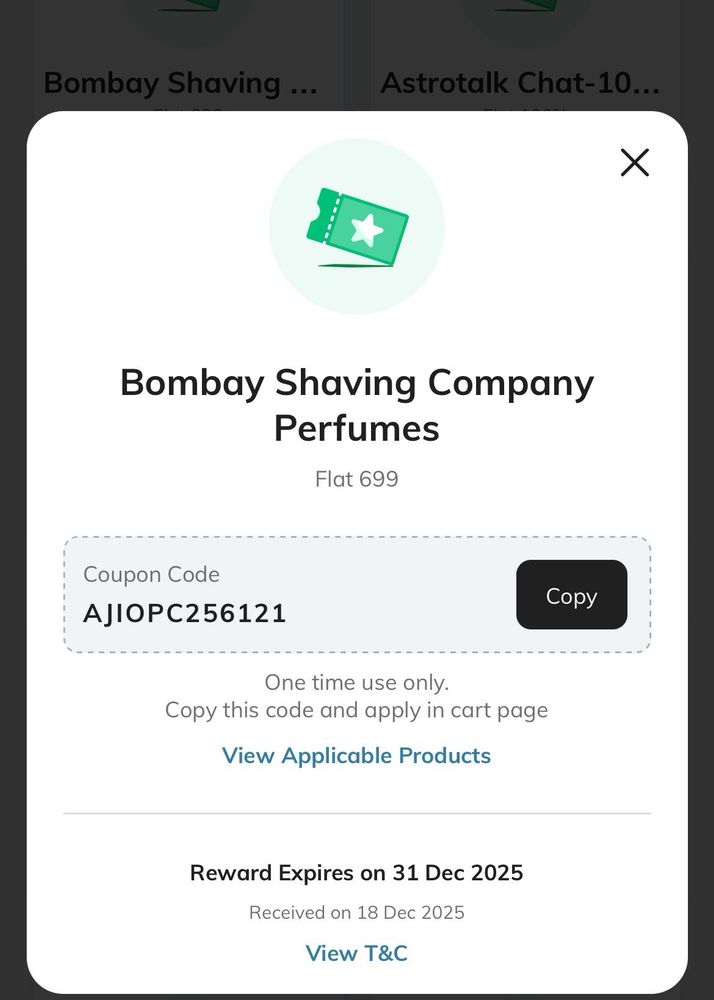 Bombay Shaving Company Perfume Coupon