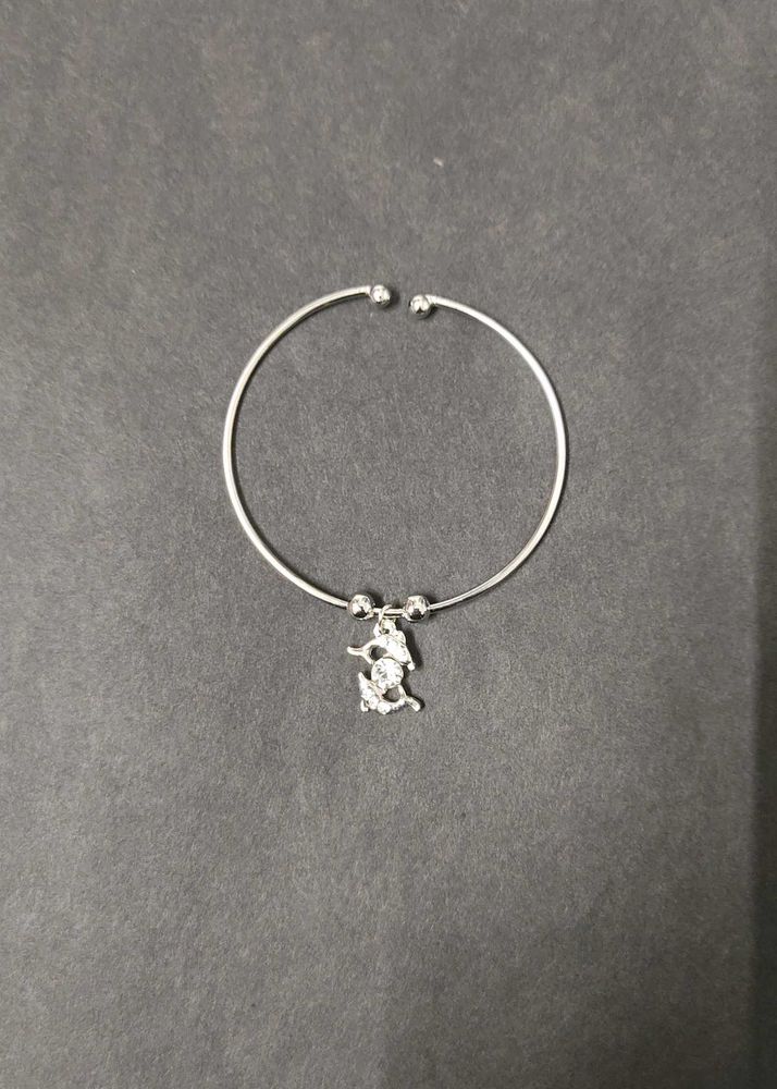 Silver Tone Bangle(pack of 2)