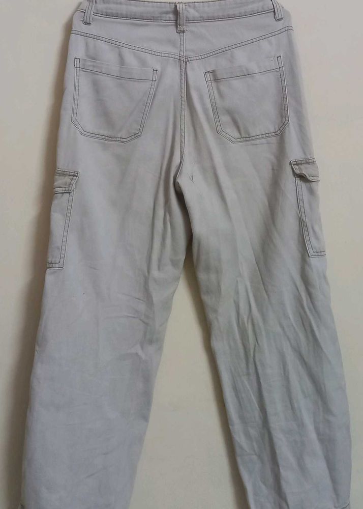 HnM Beige Cargo Pants