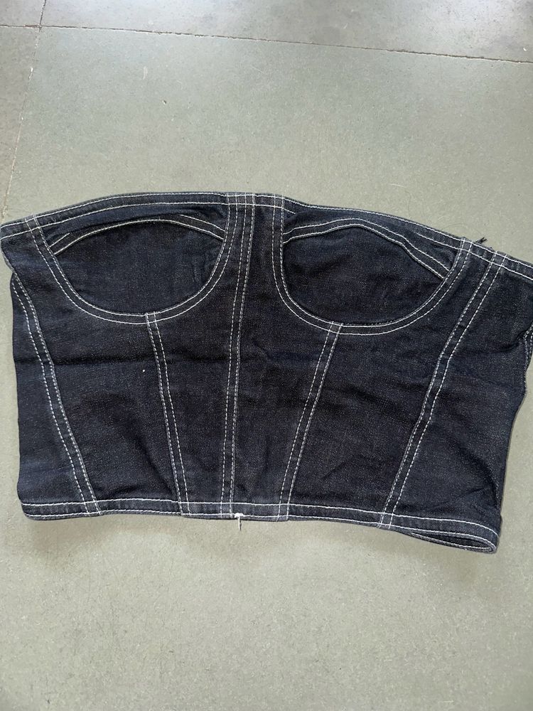 Denim Corset