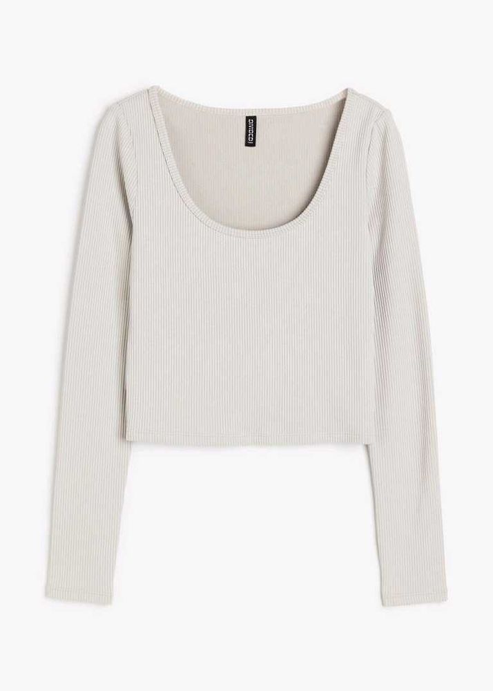 H&amp;M Ribbed Full Sleeve Top