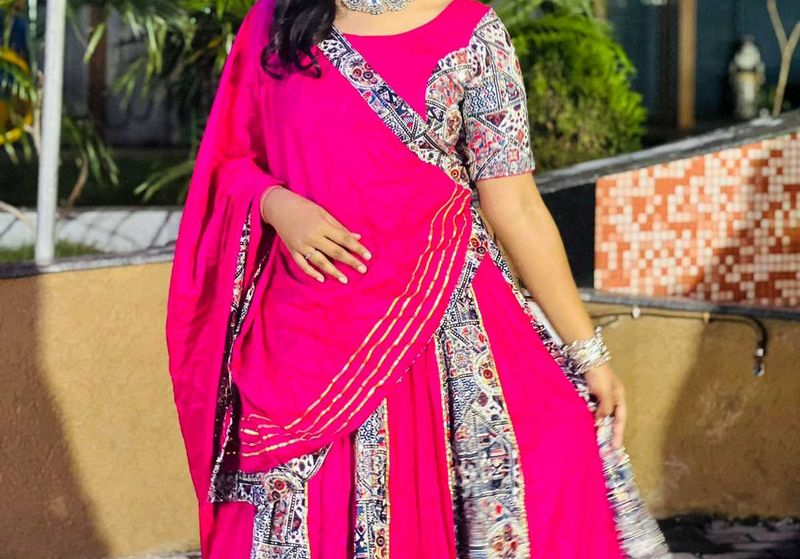 Pink Ethnic lehenga set