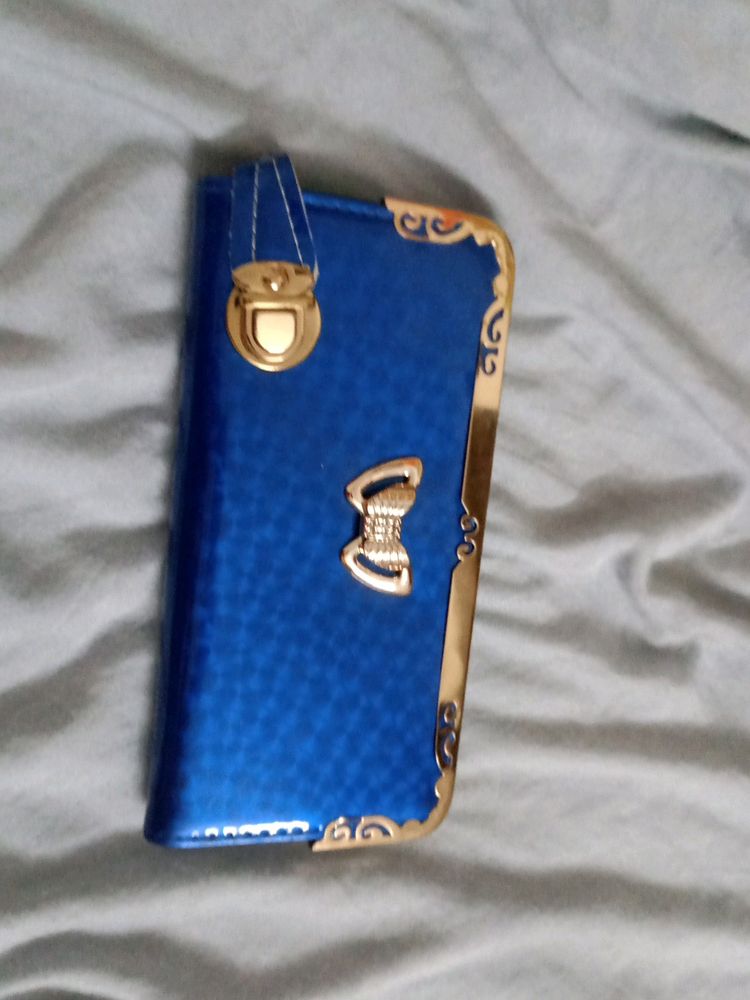 Blue Hand Purse
