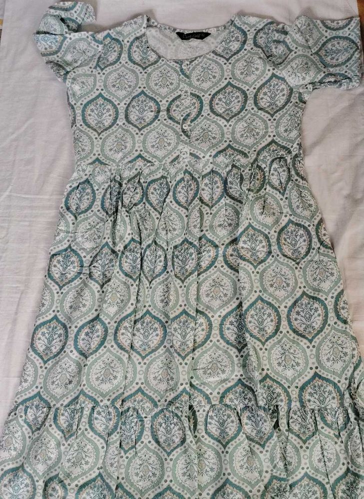 A Blue Frock Top