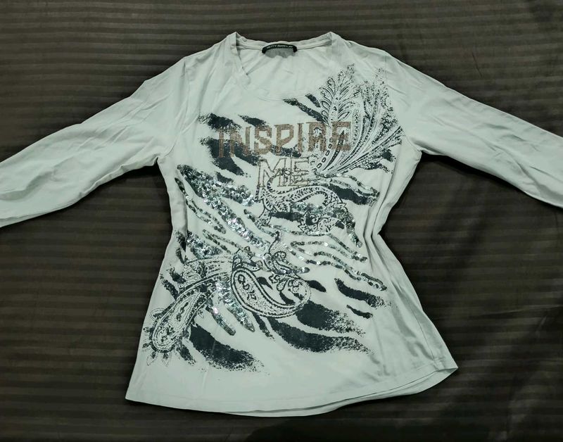 rock vintage sequin tshirt