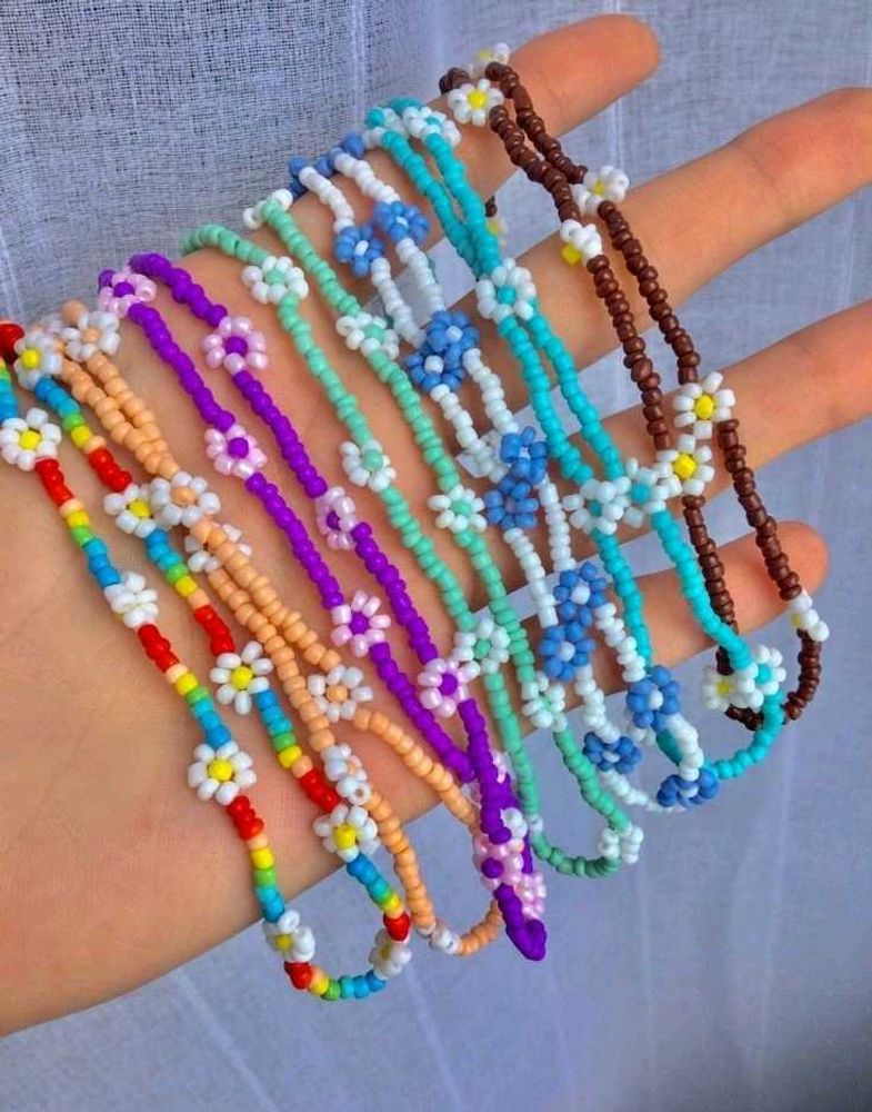 Beaded Flower Bracelets🌻