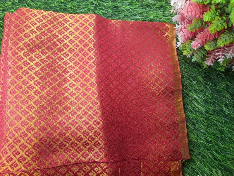Red &amp; maroon blouse Material