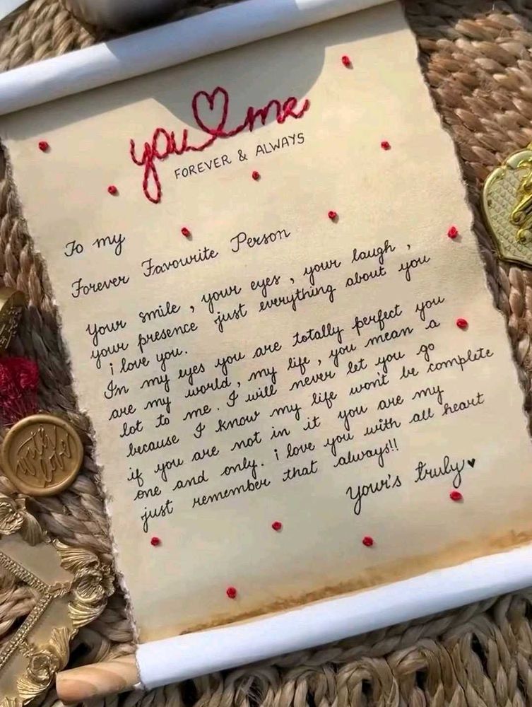 Handwritten Love Scrolls! 📜