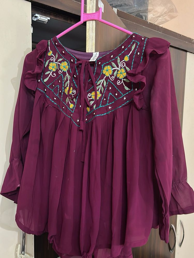 Burgundy Top