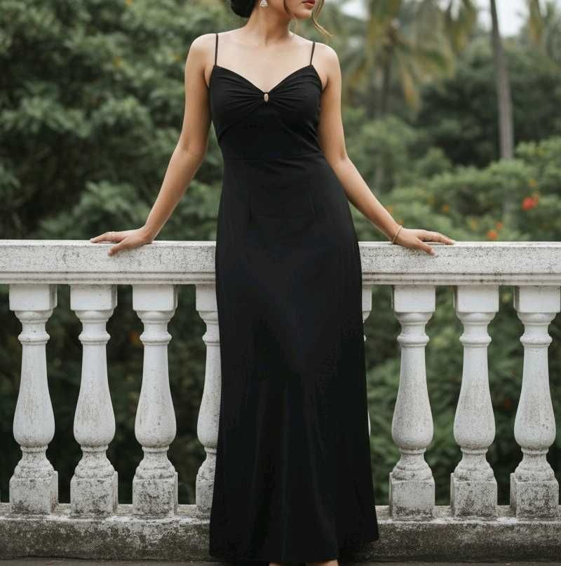 Elegant Black Maxi Dress