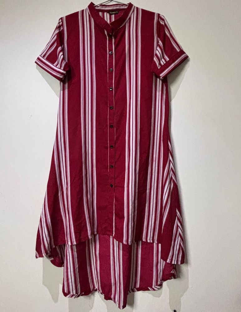 Striped Hi-Low Designer kurti