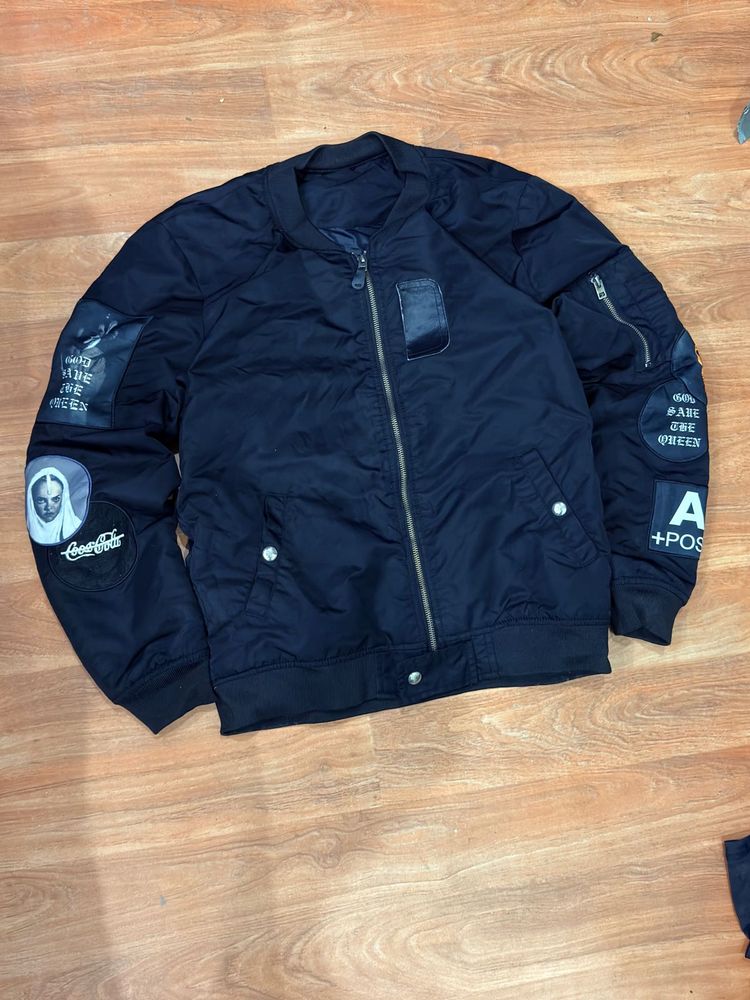 Stylish Black Bomber Jacket