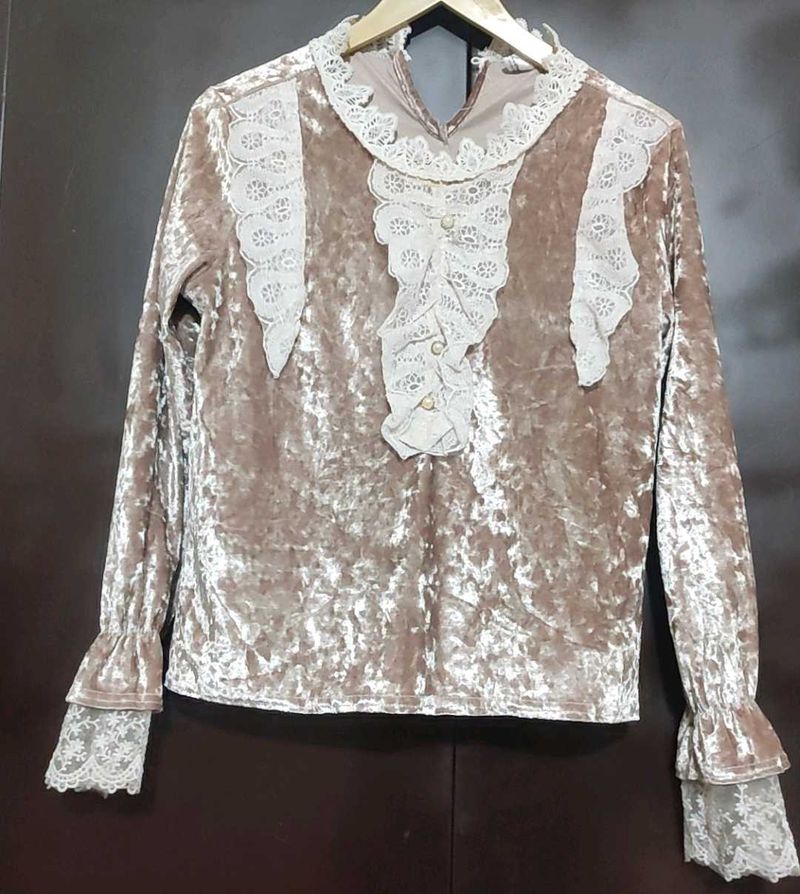 Tan Color Winter Top For Girl Or Woman 32 Bust