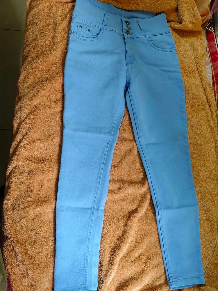 Blue High Waisted Jeans