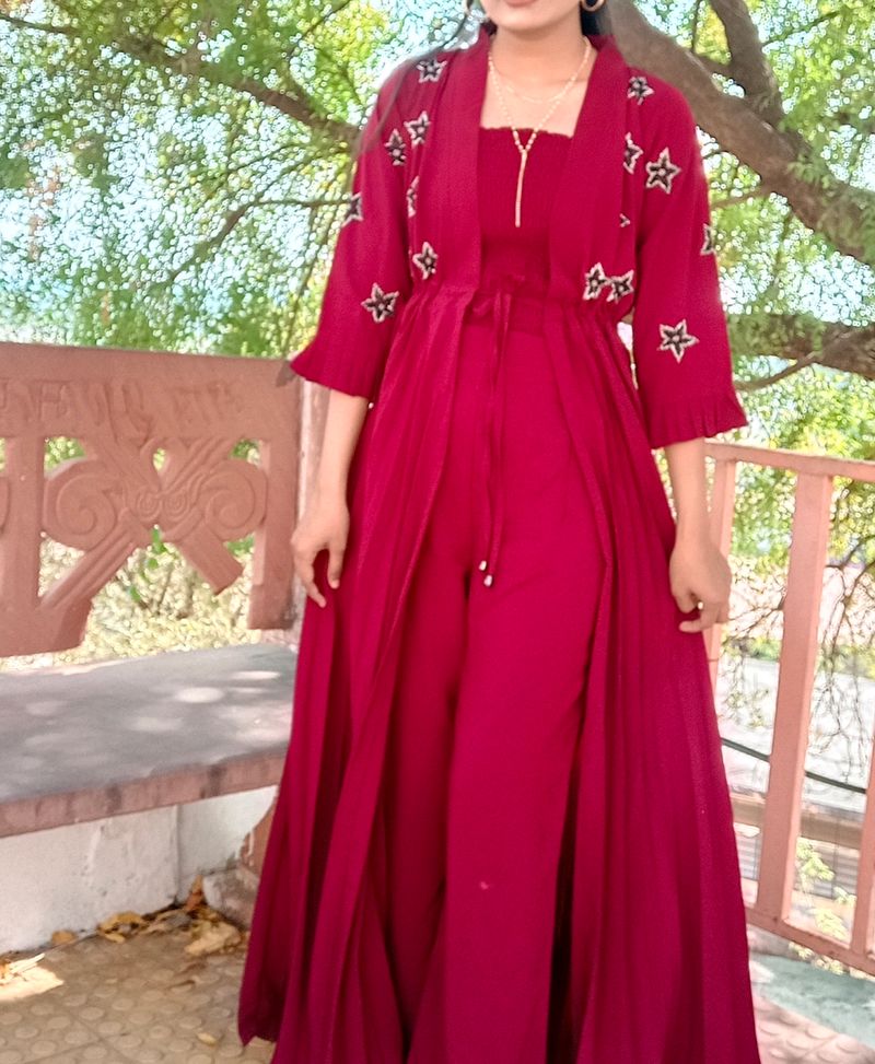 💥🌸PRICE DROP🌸💥Maroon Three Piece Dress