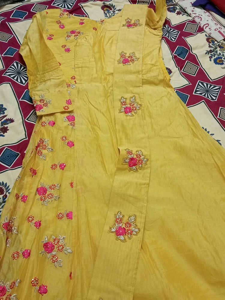 Party Wear Gown - Fit For 36 Bust