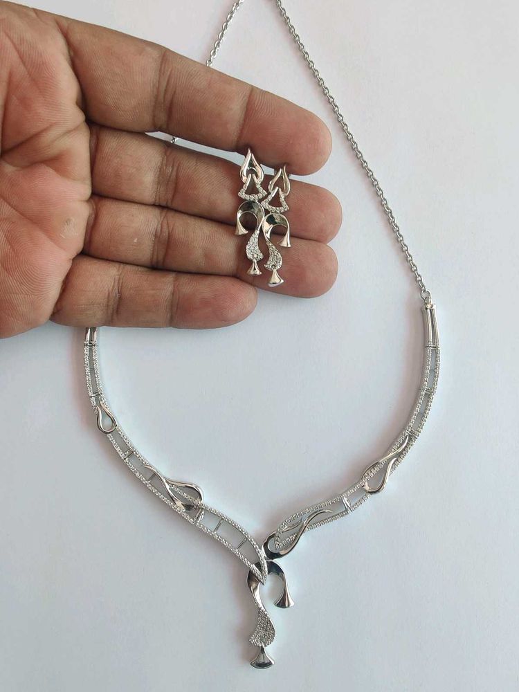 925 Sterling Silver Set With Earings Also Hallmark