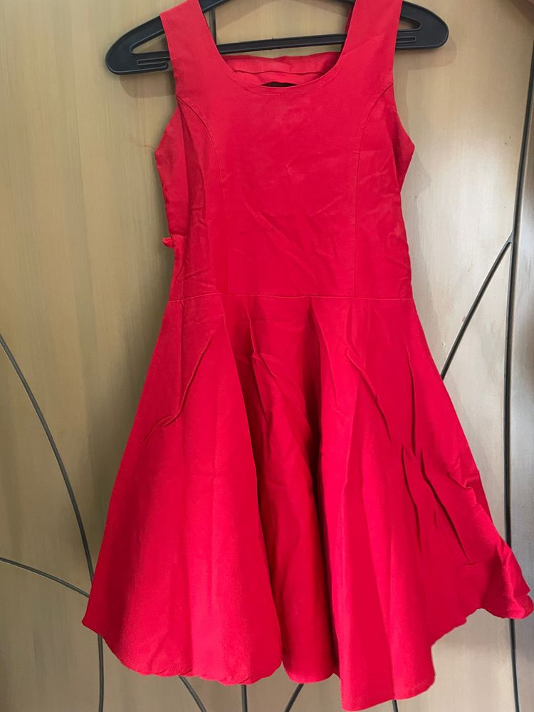 Red Back Dress