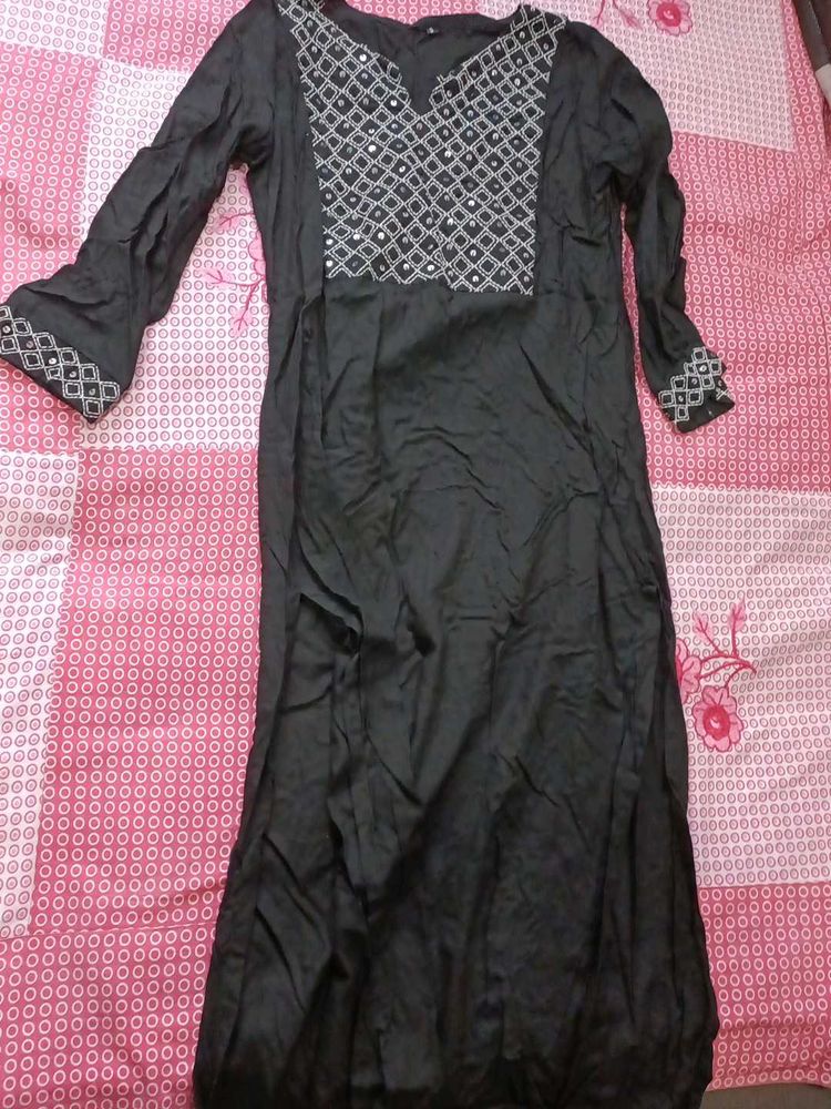 Elegant Black Kurta