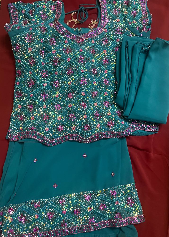 Blue Ghagra Choli