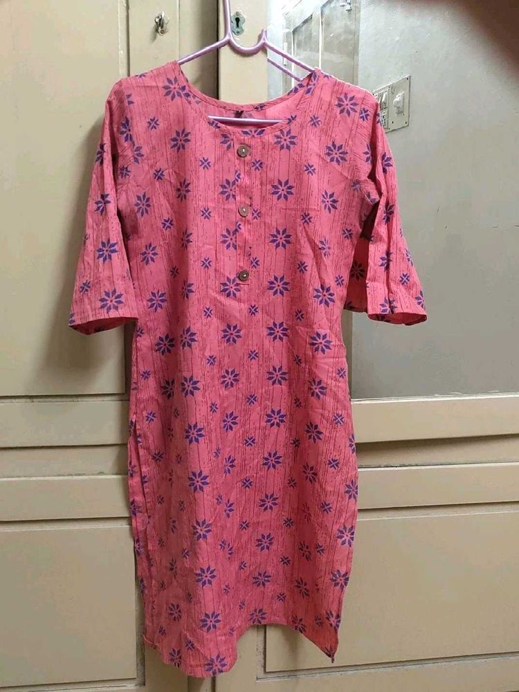 Pink &amp; Blue Pattern Kurti 🩷💙