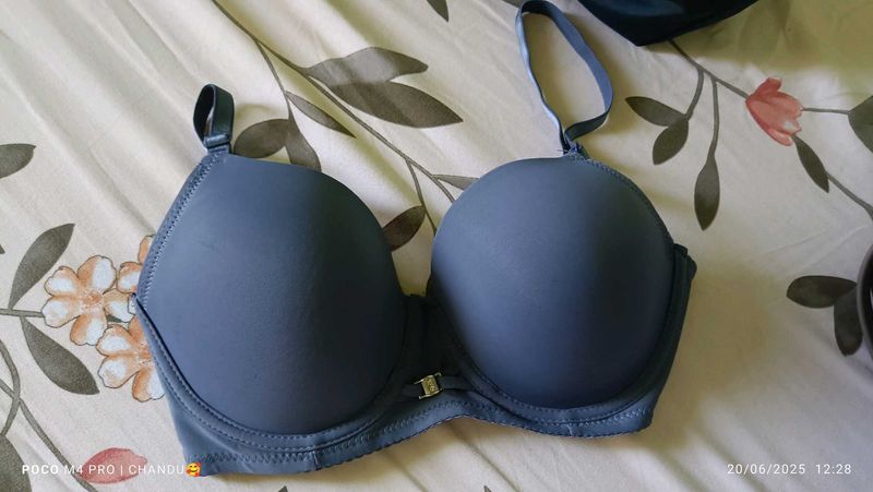 Blue Padded Bra - Everyday Comfort