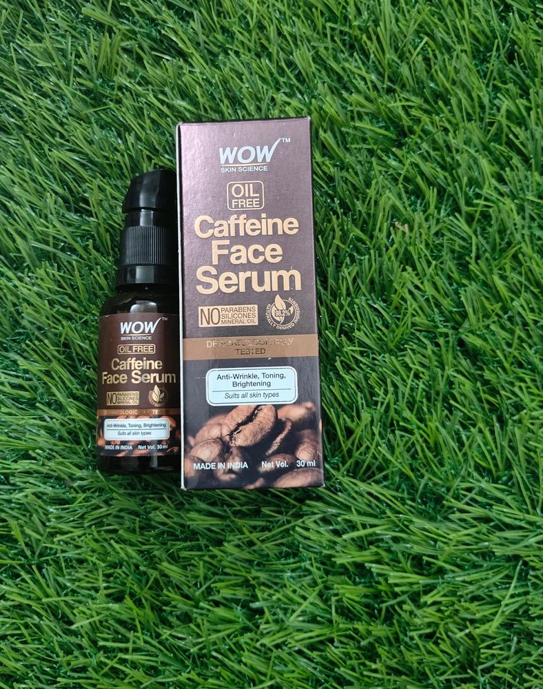 Shipping Only 29Rs/- Limited Time Offer 🫴Price Dropped Alert 🚨 Wow Caffeine Face Serum