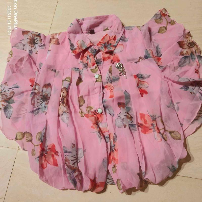 Floral Pink Top