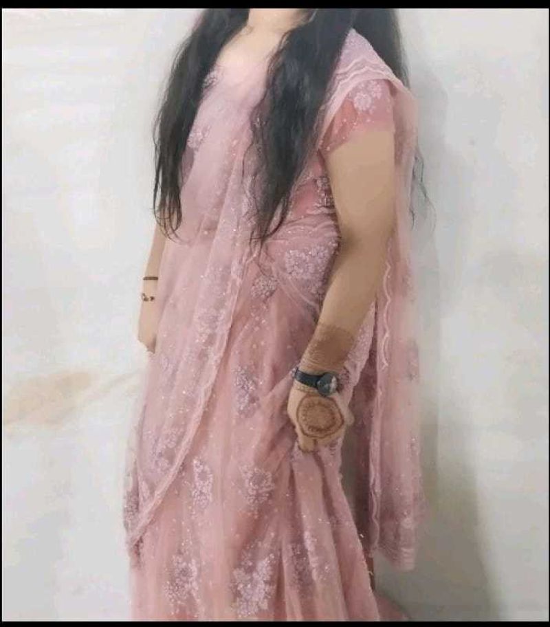 Elegant Pink Embroidered Choli