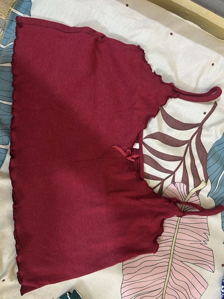 Burgundy Cami Top