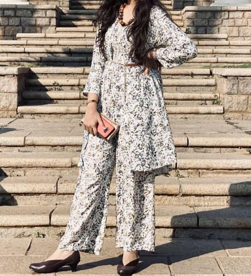 Floral Smocked Jumpsuit