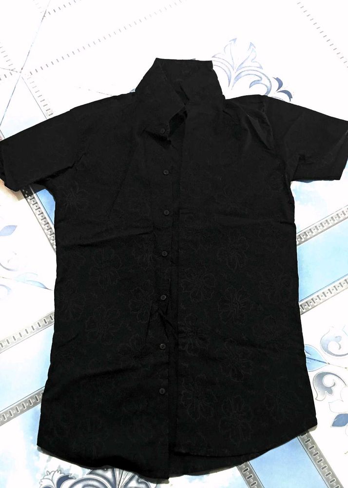 Black Patterned Shirt