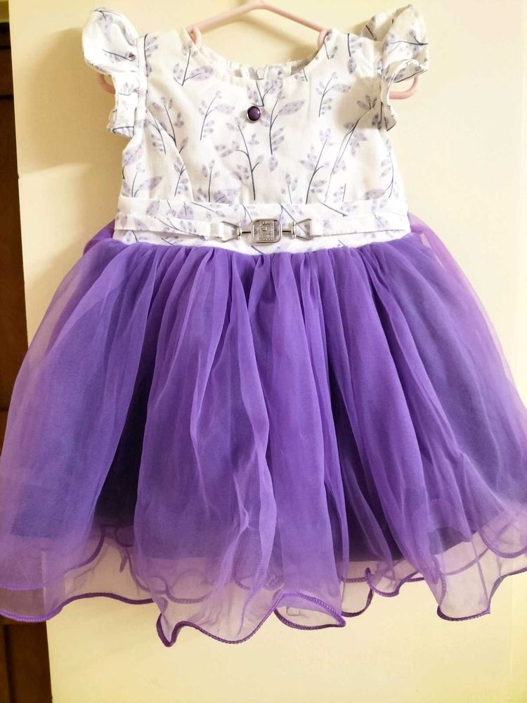 Cute Purple Tulle Dress