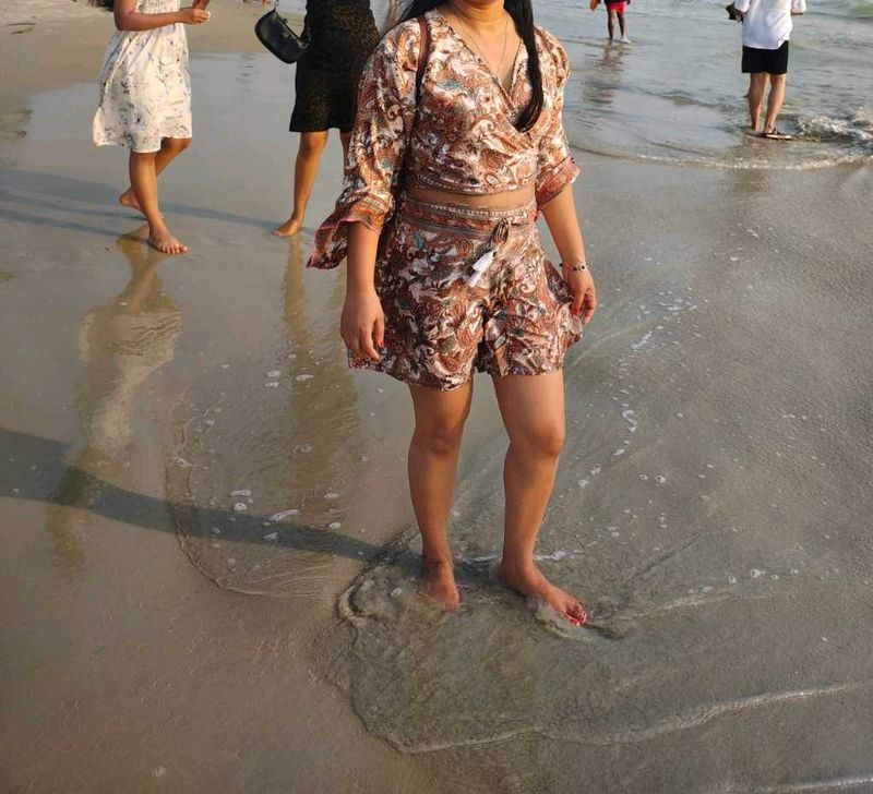 Stylish Brown Print Co-ord Set