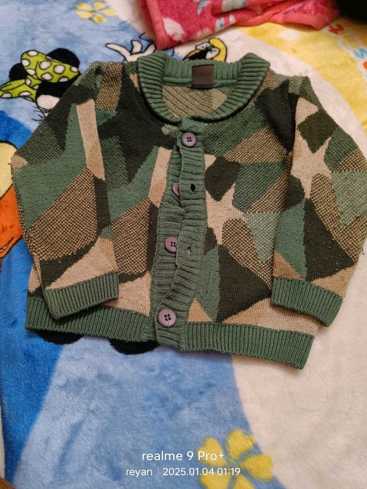 Army Print Sweater
