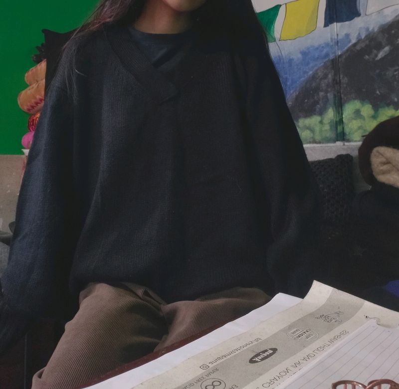 Oversize Black Sweater /Discount In 320