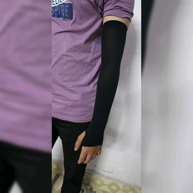 Summer Hand Black Gloves
