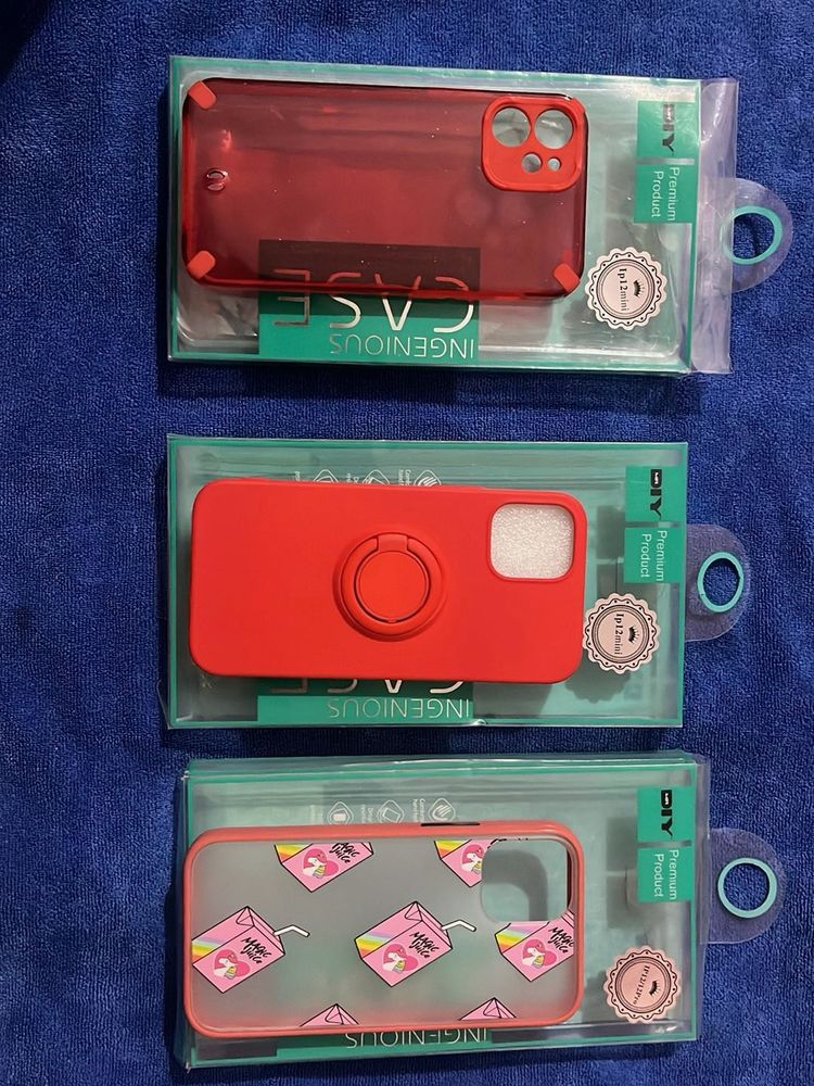 Iphone 12 Mini Covers Set Pack Of 3 Premium
